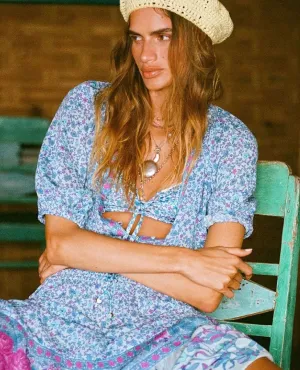 Spell Love Jetty Blouse Blue Nirvana