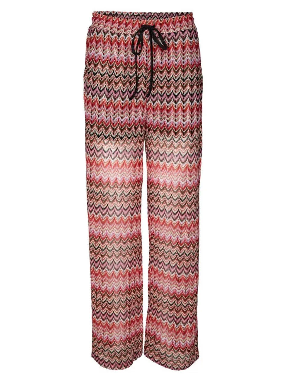 Vmdicte Hw Wide Pant Jrs - Rood Dessin