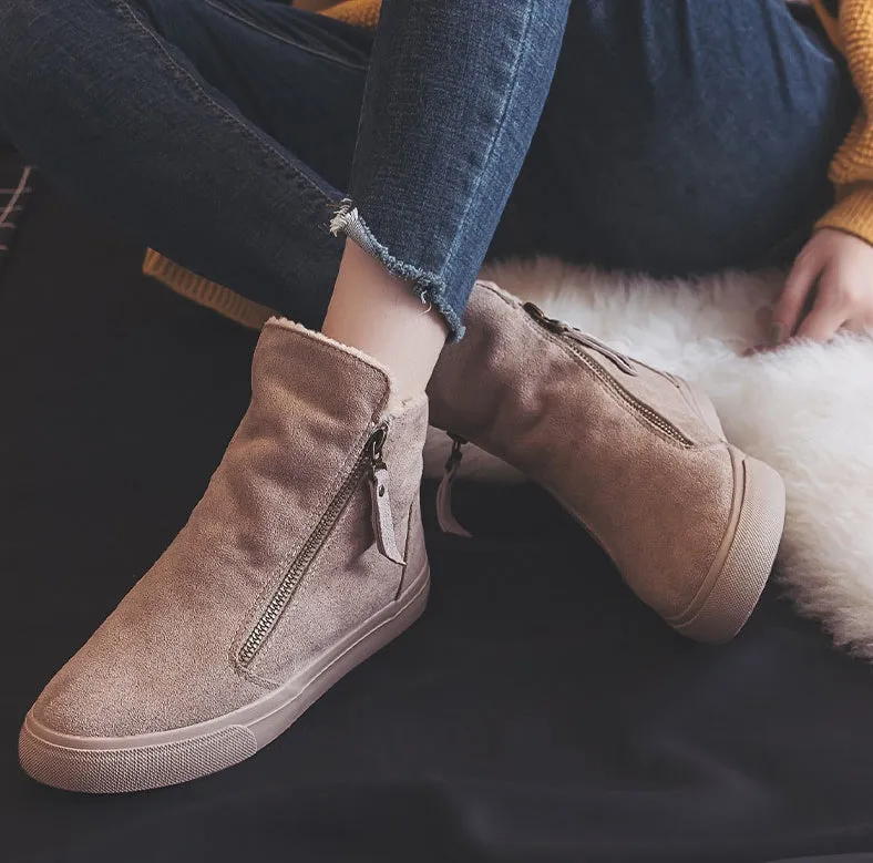 warm cotton shoes All-match non-slip and velvet