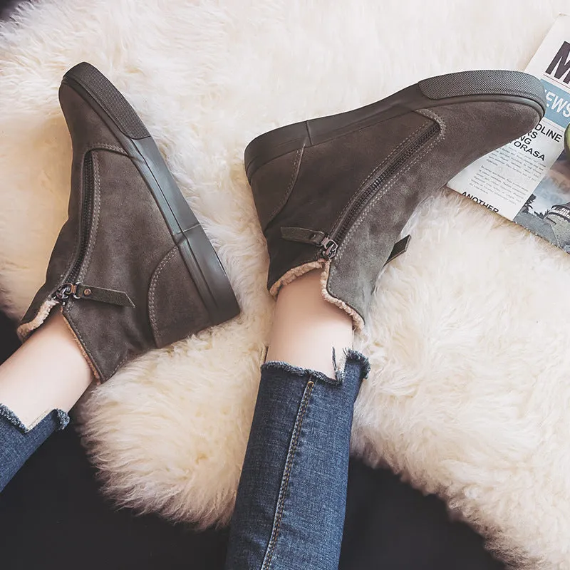 warm cotton shoes All-match non-slip and velvet
