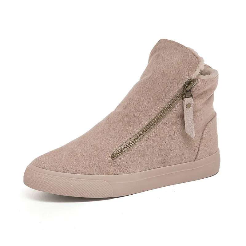 warm cotton shoes All-match non-slip and velvet