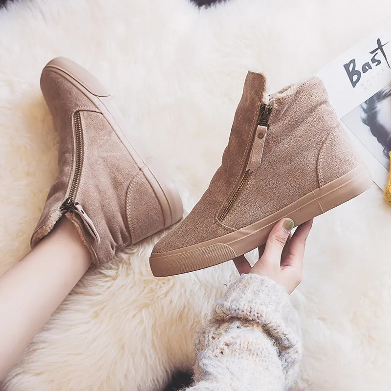 warm cotton shoes All-match non-slip and velvet