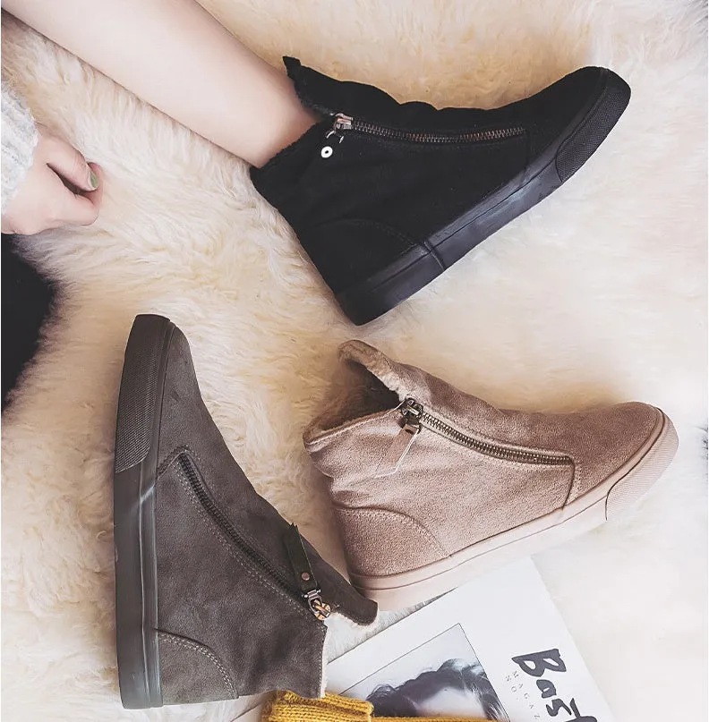warm cotton shoes All-match non-slip and velvet