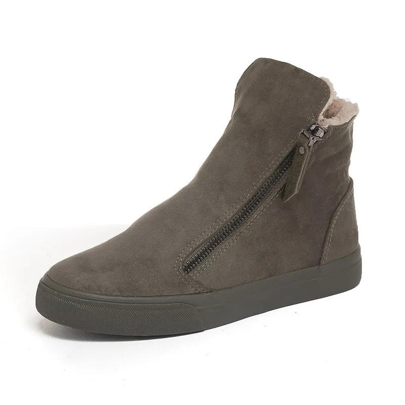 warm cotton shoes All-match non-slip and velvet