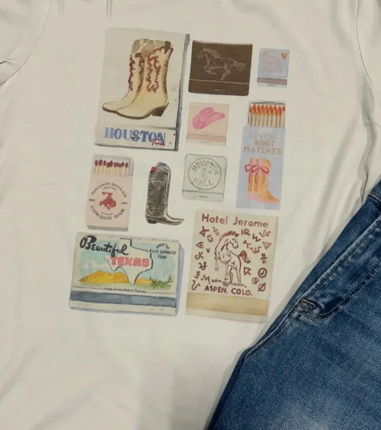 Western Match Box Tee