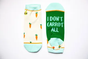 Woven Pear Socks - Shorty Socks, I Don't Carrot All